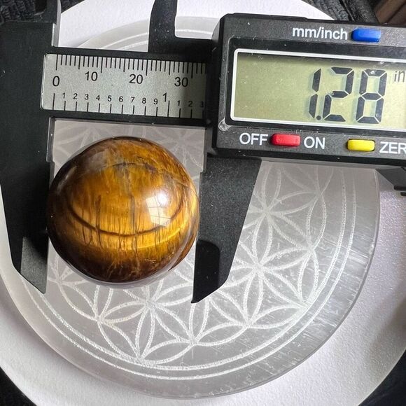 Tiger Eye Crystal Mini Sphere (#3) - Picture 9 of 11